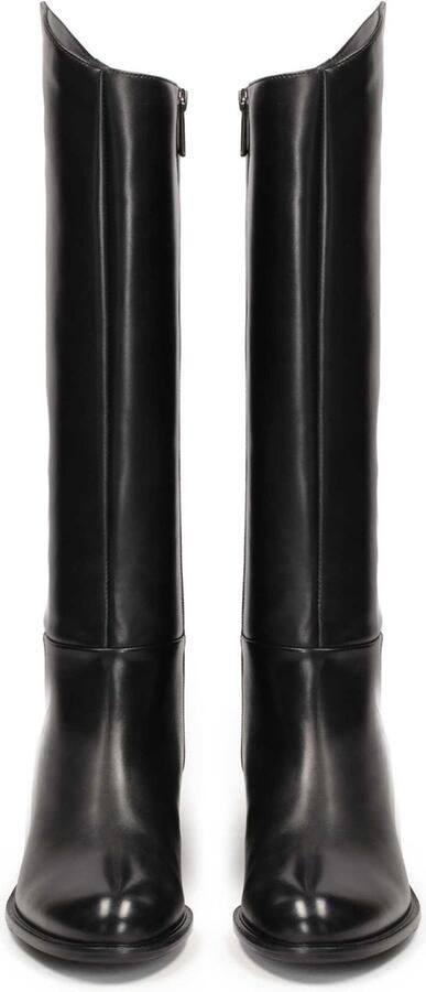 Kazar Leren hoge laarzen met een afgerond bovenwerk - Foto 4