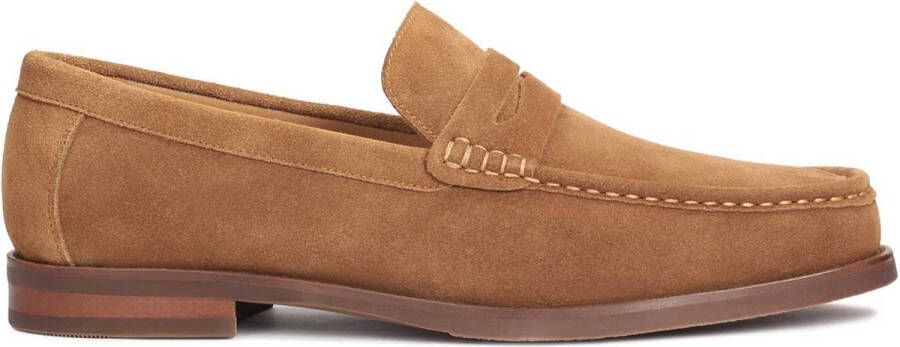 Kazar Loafers met aangenaaid decoratief riempje met uitsnijdingen