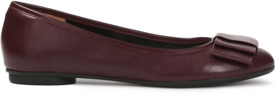 Kazar Ballerina's in kastanjebruin met een strik