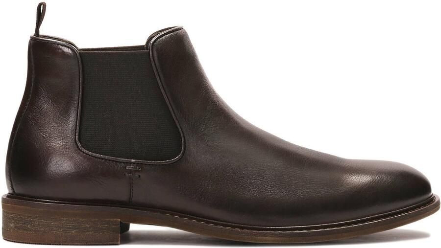 Kazar Men s brown leather slip-on Chelsea boots