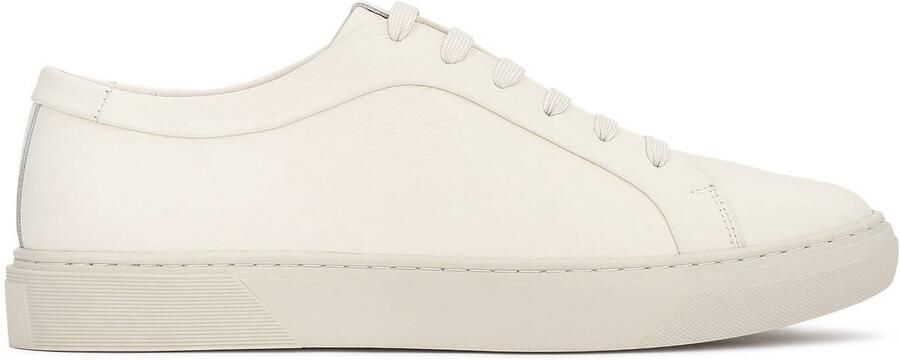 Kazar Men's natural leather sneakers in a shade of broken white