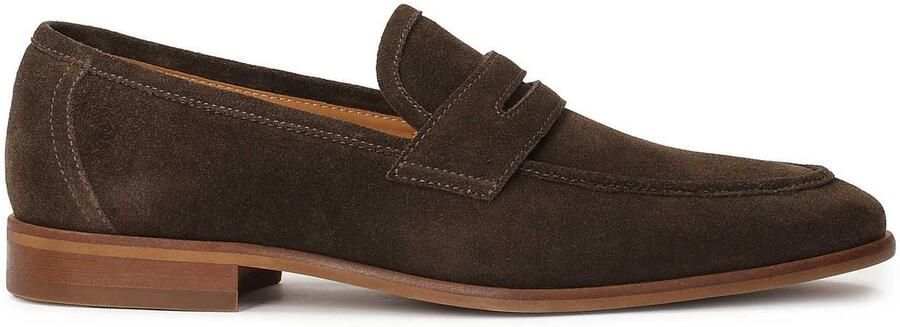 Kazar Heren suède loafers in bruine kleur