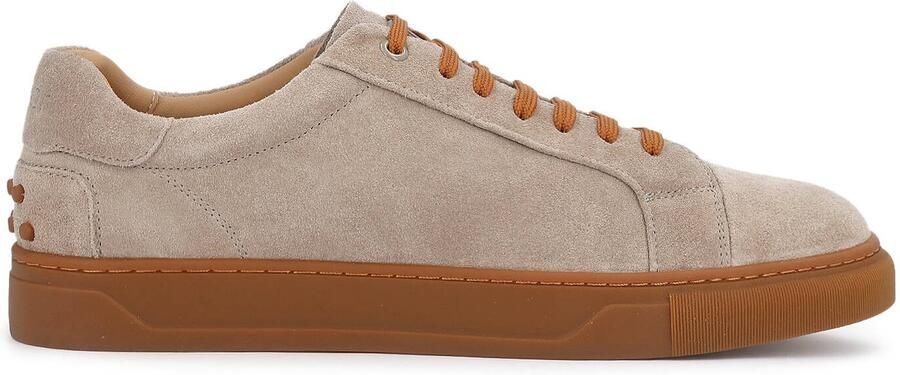 Kazar Men's suede sneakers with contrasting laces and outsole