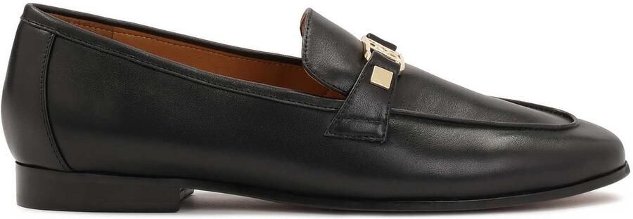 Kazar Monogrammed slip-on leather loafers