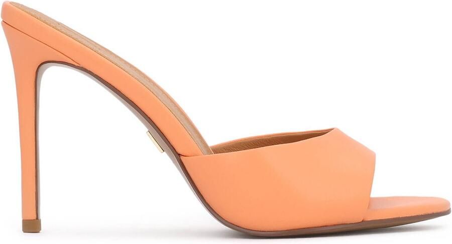 Kazar Orange high heel mules