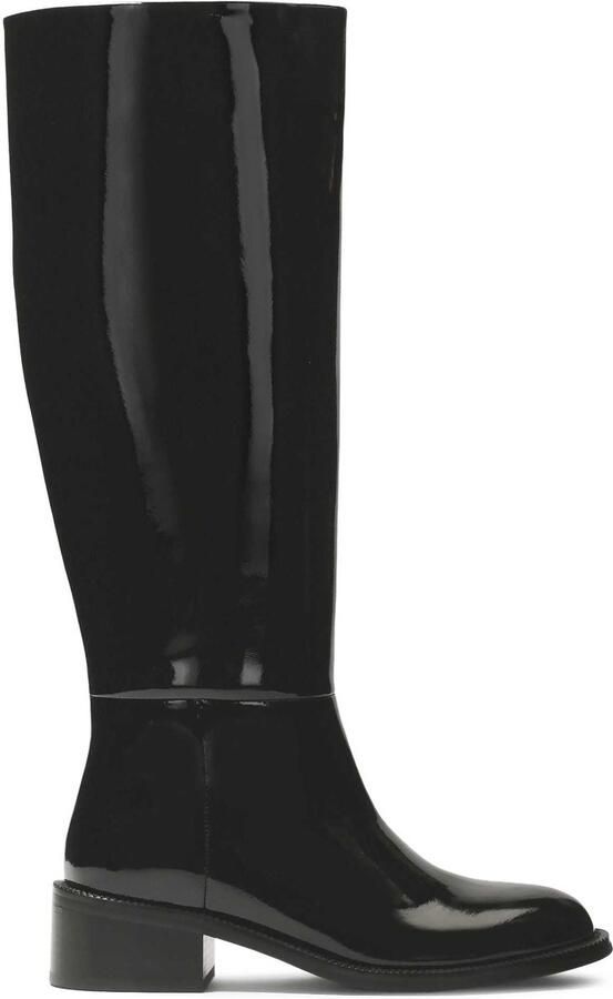 Kazar Patent leather black insulated jackboots