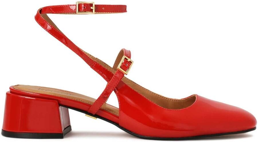Kazar Patent leather red pumps