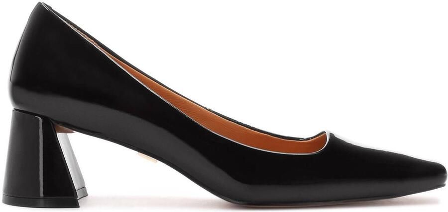 Kazar Patent leather square-nosed pumps