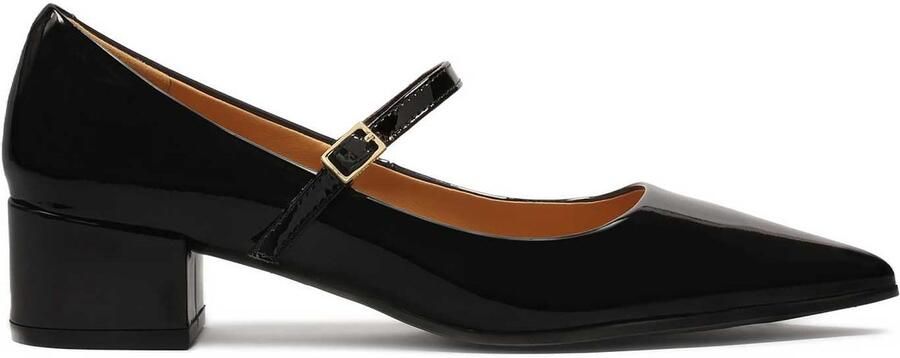 Kazar Gelakte sandalen met lage hak.Dit product valt klein uit.