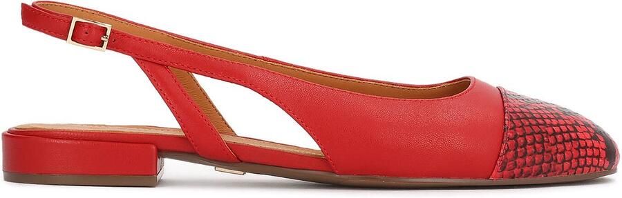 Kazar Red pumps with print on the nose