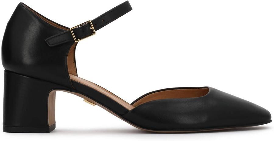 Kazar Semi-open leather pumps