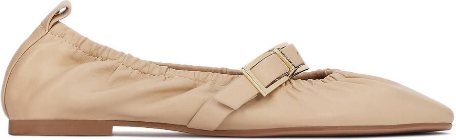 Kazar Soft leather ballerinas with decorative strap