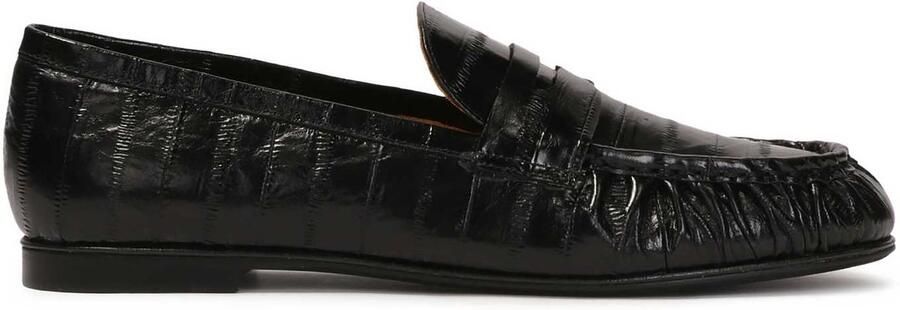 Kazar Stamped leather slip-on loafers