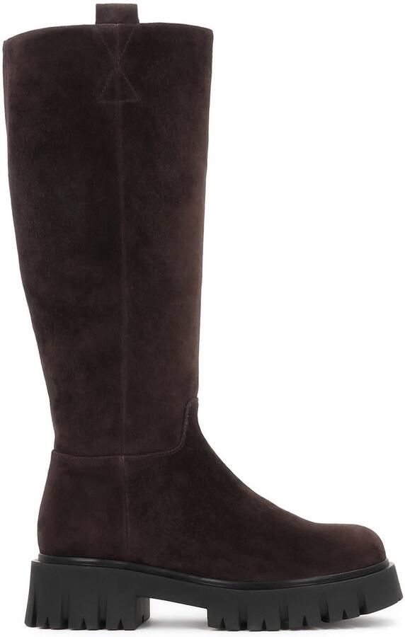 Kazar Suede boots on a thick sole