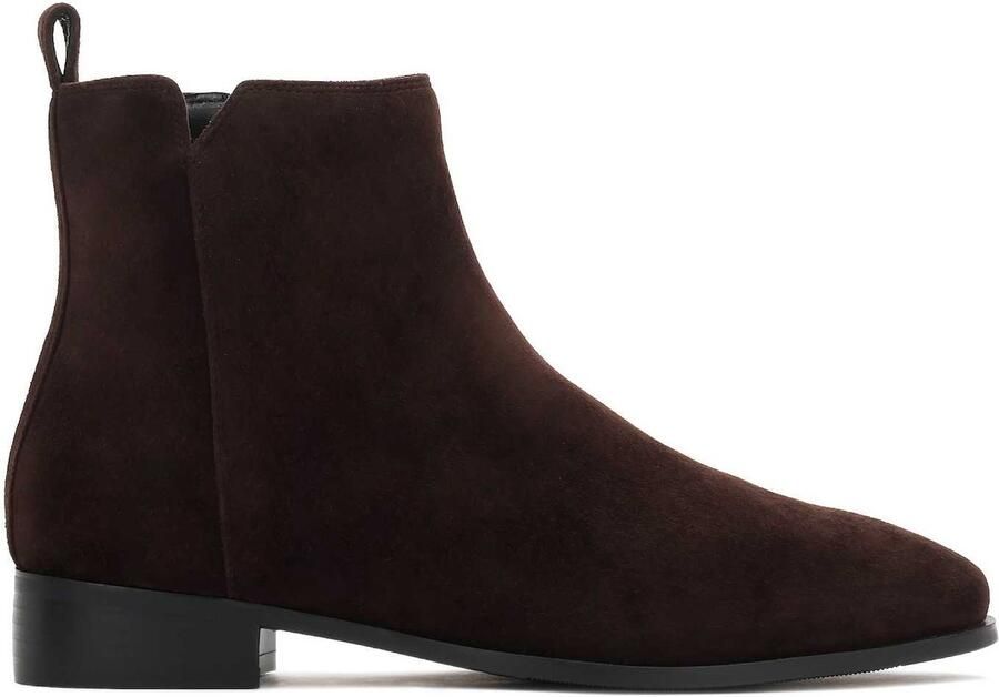 Kazar Suede brown zip-up boots