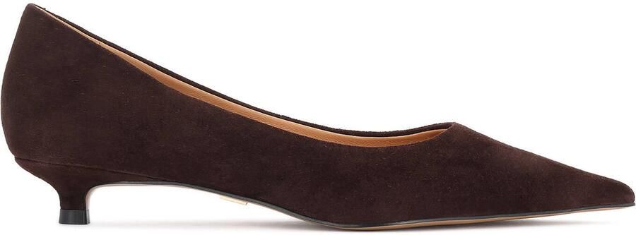 Kazar Suede ducktail pumps