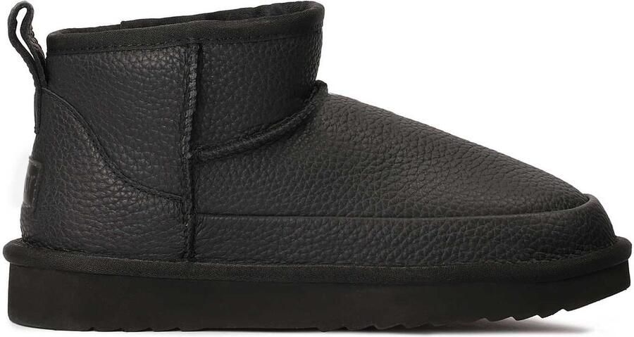 Kazar Wollen geïsoleerde leren sneeuwlaarzen Black Dames