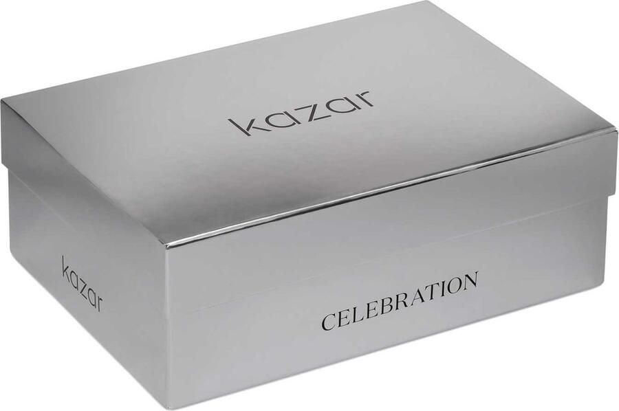 Kazar Zwarte textielen muiltjes met glanzende bandjes - Foto 3