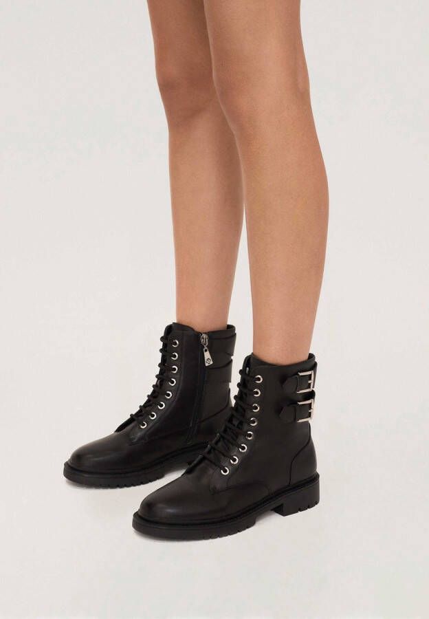 Kazar Klassieke platte dames enkellaarsjes met metalen gespen - Foto 2