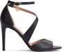 Kazar Klassieke zwarte leren sandalen met een kruisband Black Dames - Thumbnail 1