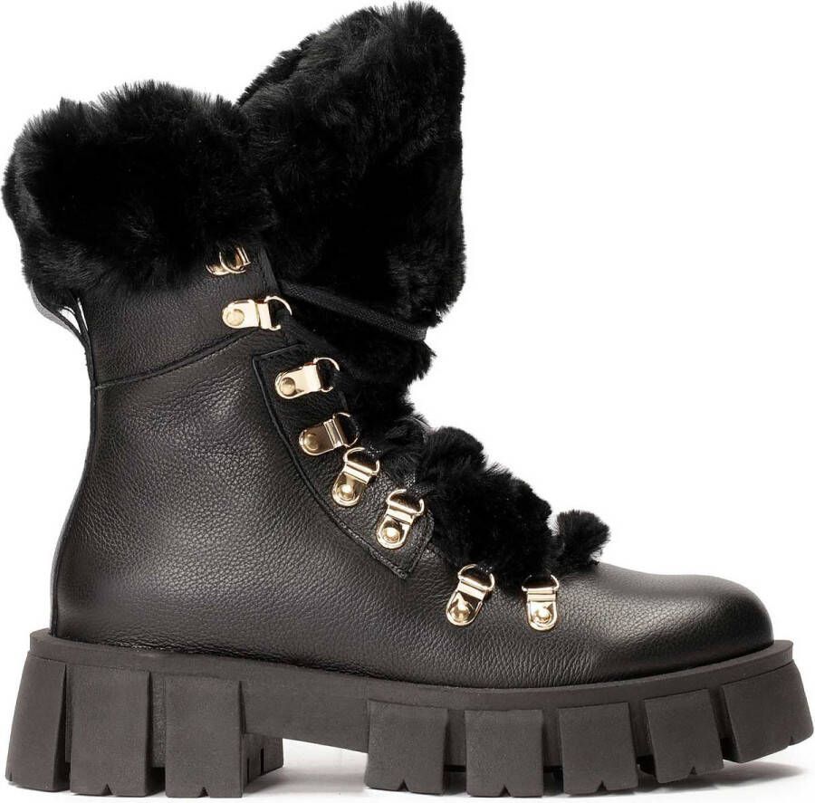 Kazar Lace-up boots with fur