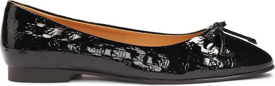 Kazar Lacquered ballerinas with rounded nose