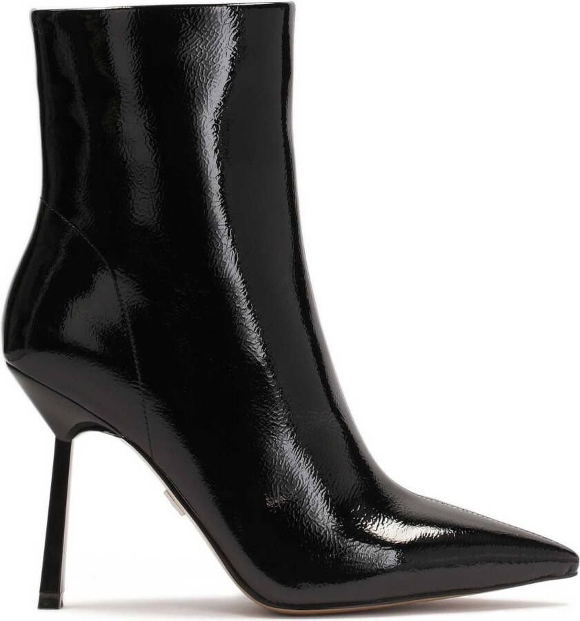 Kazar Lacquered boots with a thin heel