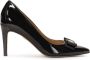 Kazar Gelakte pumps met strik Black Dames - Thumbnail 1