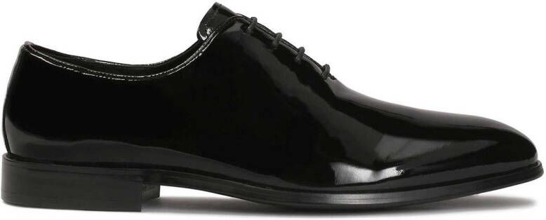 Kazar Gelakte gladde oxford halfschoenen Black Heren