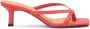 Kazar Dames rode leren slippers op een hak Red Dames - Thumbnail 1