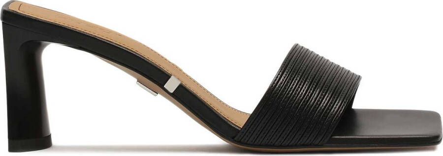 Kazar Ladies tasteful leather mules on a heel
