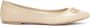 Kazar Leren ballerina's met strik en label Beige Dames - Thumbnail 3