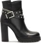 Kazar Leren laarzen versierd met zilveren details Black Dames - Thumbnail 1