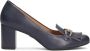 Kazar Leather pumps with a wide heel - Thumbnail 1