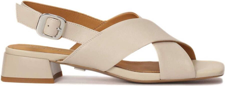 Kazar Leather sandals on a low heel