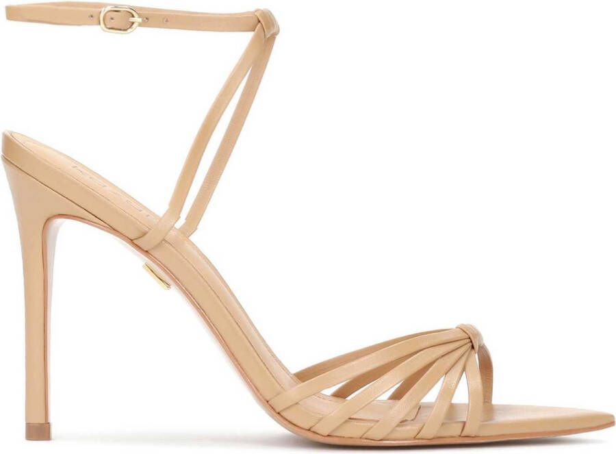 Kazar Leren sandalen met een effectieve band Brown Dames