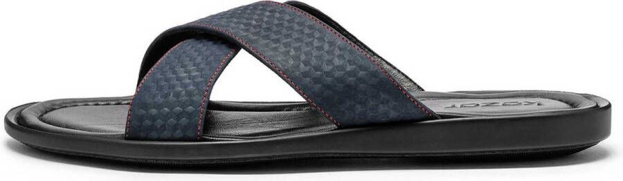 Kazar Heren marineblauwe slides Blue Heren