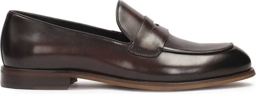 Kazar Men's brown leather loafers