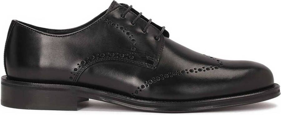 Kazar Men's Derby shoes with a leather sole decorated with perforations