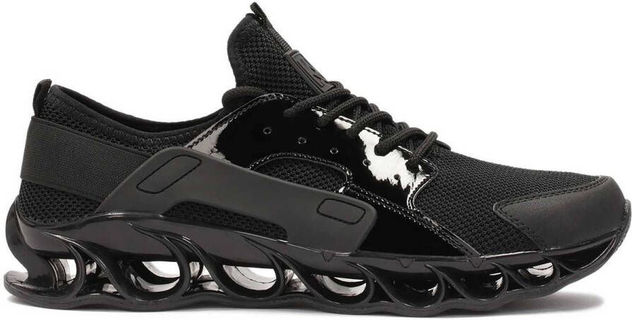 Kazar Heren sneakers gemaakt van gecombineerde materialen Black Heren