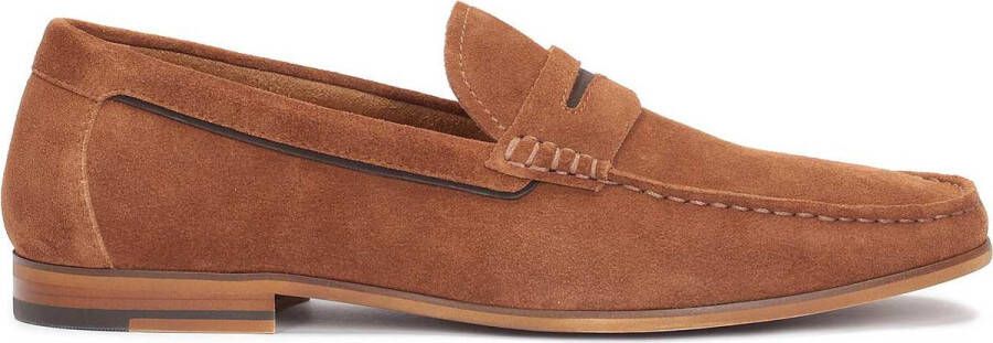 Kazar Men's suede casual penny loafers