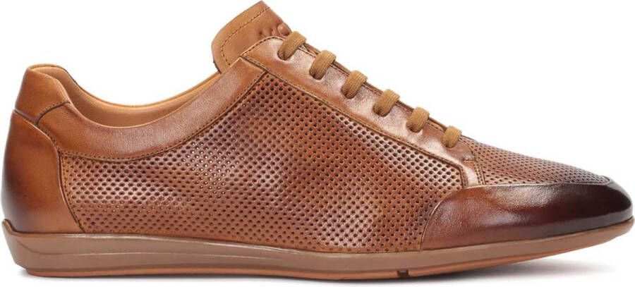 Kazar Heren suède casual schoenen met een gelaagd bovenwerk Brown Heren