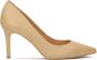 Kazar Minimalistische leren pumps Brown Dames - Thumbnail 4