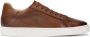 Kazar Minimalistische bruine sneakers met witte zool Brown Heren - Thumbnail 3