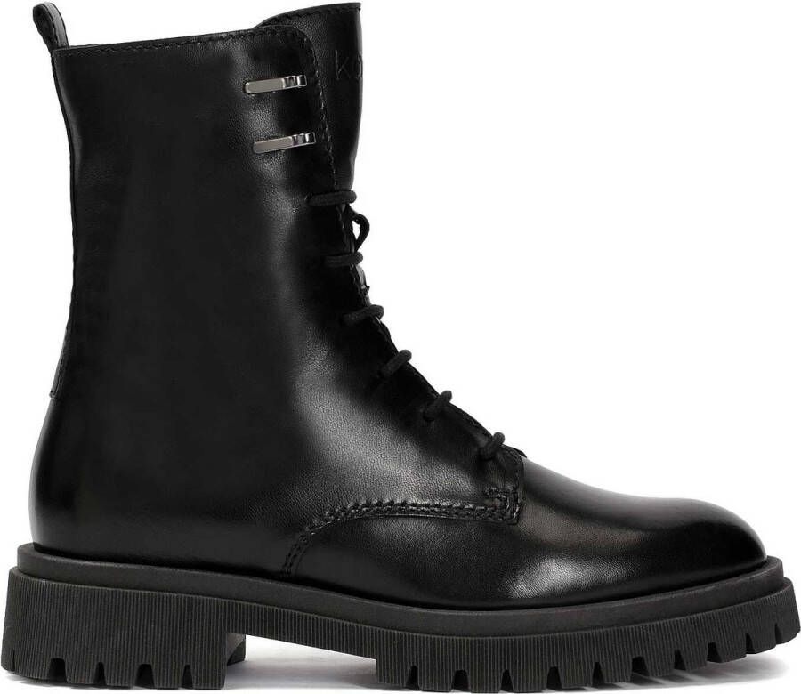 Kazar Minimalist leather boots in military style