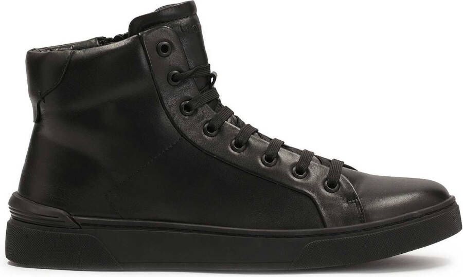 Kazar Minimalistische herensneakers in zwarte kleur Black Heren