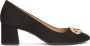 Kazar Nubuck pumps met een brede hak Black Dames - Thumbnail 1