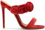 Kazar Rode teenslippers met driedimensionale decoratie Red Dames - Thumbnail 1
