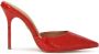 Kazar Red patent leather flip-flops with embossed kroko pattern - Thumbnail 1