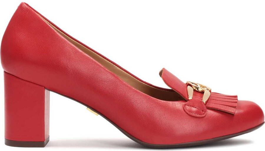 Kazar Red pumps with metal links